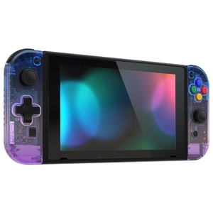 EXtremeRate Gradient Translucent Bluebell Replacement Housing Shells <b>Case</b> Cover for Nintendo <b>Switch</b> & <b>Switch</b> OLED Dpad Version - Product Image 5
