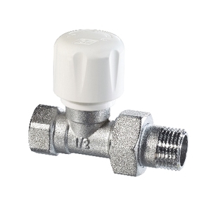 Valvola diritta Eco Iron Connection da 1/2\" per radiatori - Product Image 1