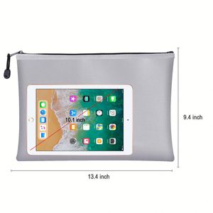 Waterproof and Fireproof A4 Document Holder Bag Travel Safe Storage <b>Box</b> with Zipper <b>Filing</b> Products - Product Image 2