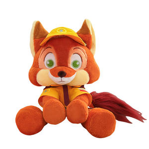 Peluche personnalisée Zootopias avec logo, lapin Judy et renard <span class=keywords><strong>Nick</strong></span> assis ou debout, poupées en peluche, personnages de dessins animés, coussin décoratif - Product Image 4