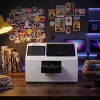Impresora UV Inteligente A5 para Impresión de Insignias Personalizadas, Imanes para Refrigerador, Rompecabezas, Llaveros, Fundas para Teléfono, Impresora UV de Cama Plana con Carga Automática de Imágenes