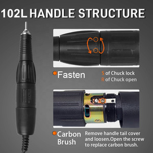 2032 OEM Corée Original remplacer 65W 35000 tr/min fort 207 avec 102L micromoteur polisseur à ongles pédicure manucure perceuse à ongles - Product Image 3