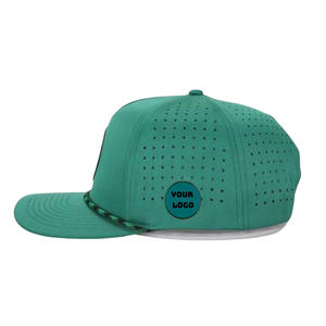 Gorra Deportiva Lisa Impermeable de Alto Rendimiento para Béisbol y Golf, Color Verde, con Estampado de Frutas, Logotipo Personalizable, 100% Poliéster - Product Image 4