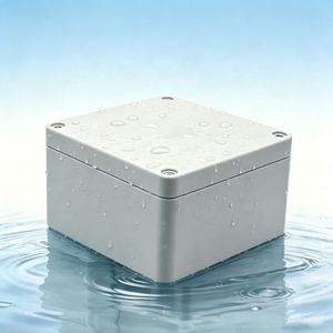 Caja Impermeable con Clasificación IP67 EBM HF-H-408, Caja de Conexiones Eléctricas Pequeña para Exteriores, Plástico ABS, Orificios de Fijación con Tornillos - Product Image 1