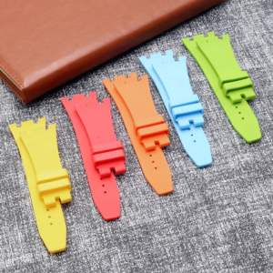 Correa de reloj de goma de 27mm para correas de reloj para hombre AP <span class=keywords><strong>Audemars</strong></span> <span class=keywords><strong>Piguet</strong></span> Royal Oak - Product Image 5