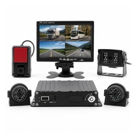 Cámara Impermeable de Alta Resistencia 1080P, Monitor para Auto, Sistema DVR Móvil 4G, 4 Canales, CMSV6, Rastreo GPS en Vivo, Tarjeta SD, para Camiones y Vehículos