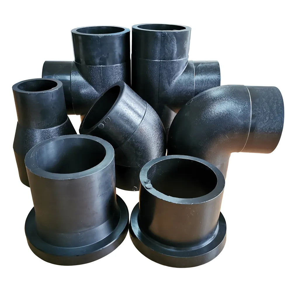 Factory Wholesale HDPE 90 Degree Elbow Bend Fittings Water Pipe Fitting Connect Pipes PE Pipe Fitting