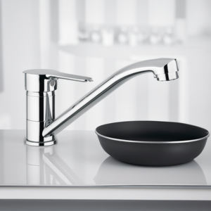 Mélangeur d'évier à levier unique chromé avec bec coaxial P3 outil de tournage pour robinets d'évier de cuisine - Product Image 5