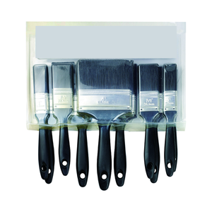 Set di pennelli sintetici personalizzati con manico in plastica - Product Image 1
