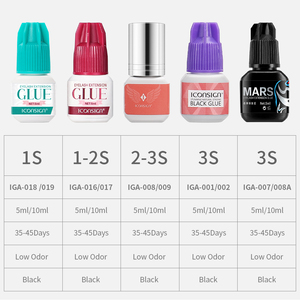 <span class=keywords><strong>Iconsign</strong></span> - Juego de Pestañas Postizas Personalizadas de 5 ml con <span class=keywords><strong>Pegamento</strong></span>, Resistentes al Agua y Súper Fuertes - Product Image 2