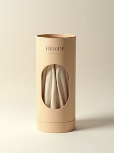 Custom Eco Biodegradable Cylinder Paper Box, Sustainable Cardboard Tube for Clothing Scarf <b>Socks</b> Storage Packaging - Product Image 3