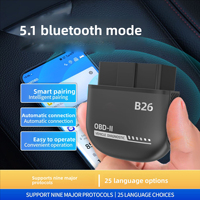 Lecteur de codes de diagnostic automobile Bluetooth OBD2 ELM327 YMOBD, lecture et effacement des codes de panne, désactivation de la lumière de contrôle du moteur