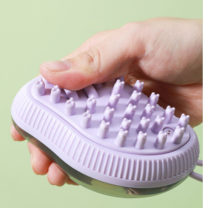 Spazzola Flessibile in Silicone per il Bagno degli Animali Domestici, Spazzola per la Pulizia del <span class=keywords><strong>Cane</strong></span>, Massaggio Delicato, Strumento per la Toelettatura Non Tossico - Product Image 4