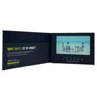 Livre vidéo de mariage relié en lin de luxe Album vidéo de mariage Jusqu'à 3 heures de vidéo 7 IPS Display 4 Go de mémoire Batterie rechargeable