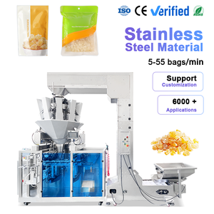 Machine d'emballage entièrement automatique pour sachets Doypack, pour sucre granulé et cristallisé, haute productivité, en acier inoxydable 304 - Product Image 1