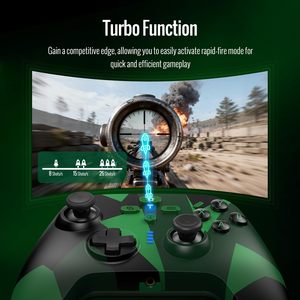 Gaming Finger Sleeve Foldable ABS Material Lightweight 3 Controller <b>Wireless</b> 2.4GHz <b>Adapter</b>/Hall Effect Joysticks Gamepad - Product Image 4