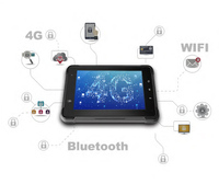 Tablette robuste pour véhicule 3Rtablet ST-7 OBU, unité embarquée, 7 pouces, Android 13, industrielle, AHD, GPS, 4G, WiFi, NFC, CAN, LAN