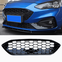 Gril Bumper Depan Model ST untuk Ford Focus MK4 2019, Gril Sarang Lebah, Upgrade Fokus Mobil, Body Kit Eksterior Mobil