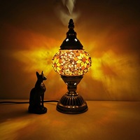 Lampe de table en mosaïque turque, faite à la main, style rétro vintage, lampe de bureau pour chambre à coucher, hôtel, café, décoration romantique, éclairage, lampe turque