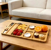 Planche à fromage pliable en stock, plateau de charcuterie portable pour fruits, pain, aliments cuits et beurre, planche de service et de découpe en bois