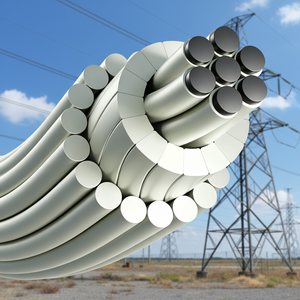 Câbles Riyadh AAAC, conducteurs en alliage d'aluminium, 600 kV, ASTM B399, IEC 61089, légers, pour transmission longue distance - Product Image 6