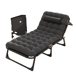 Fauteuil inclinable pliable portable pour la pause déjeuner au bureau, siège unique, 4 angles réglables, <span class=keywords><strong>lit</strong></span> pliable multifonctionnel avec matelas - Product Image 1