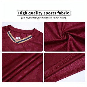 Seragam Sepak Bola Unisex Desain Baru, Modis, Bahan Anti Lembap dan Bernapas, Kaos Olahraga yang Dapat Disesuaikan - Product Image 3