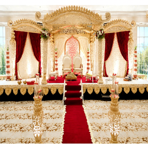 Mandaps décoratifs pour mariage, mandaps indiens de différents designs, mandaps en fibre, installation de mandap traditionnel gujarati, LONDRES - Product Image 1