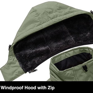 Manteaux d'hiver pour hommes, veste de ski imperméable, <span class=keywords><strong>parka</strong></span> chaude en polaire avec plusieurs poches, imperméables d'extérieur pour hommes, vestes d'extérieur - Product Image 2