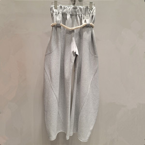 Solid Color Unique Hip Hop <strong>Women</strong> <strong>Trousers</strong> With Belt Harem Loose High Waist Straight Casual <strong>Sports</strong> Wide Leg Jogger Sweat Pants - Product Image 3