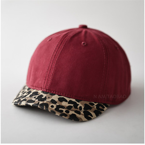Fashion <b>Leopard</b> <b>Print</b> Baseball Cap Short Brim Unisex Couple Snapback <b>Hat</b> Casual Streetwear Dad <b>Hats</b> - Product Image 4