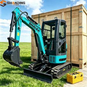 Mini-excavatrice SHANDING, livraison rapide, durable, 1,2 tonne, 2,5 tonne, 3 tonnes, mini-excavatrice de construction, mini-excavatrice Kubota, mini-pelle. - Product Image 1