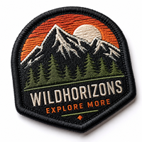 Équipement d'extérieur : Badges de moral tactiques en toile écologique brodés pour fixation auto-agrippante, motif floral. Fournisseur OEM pour commandes en gros.