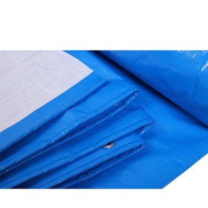 Bâche en PE bleue imperméable résistante aux déchirures, anti-UV et anti-âge pour toiture et auvent – Fabrication chinoise - Product Image 4