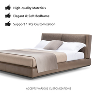 Neues Design Hochwertiges Modernes Polsterbett Luxuriöse Schlafzimmermöbel