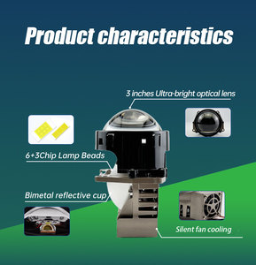 12V lentille bifocale projecteur LED phares 3.0 pouces Bi projecteur lentille antibrouillard course DRL voiture 6000K nouveaux véhicules <span class=keywords><strong>RH</strong></span>/LH <span class=keywords><strong>RH</strong></span>/LH - Product Image 3