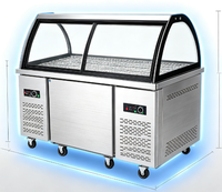 Vitrine chauffante pour poulet rôti, présentoir chauffant pour aliments chauds, vitrine de charcuterie pour restauration rapide KFC