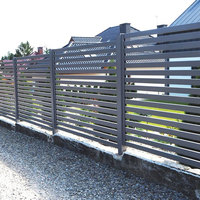 Panneaux de clôture en aluminium pour la protection de la vie privée, modulaires, sur mesure, portail d'entrée facile à assembler, pour l'extérieur, jardin, maison