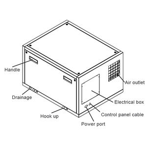 320 पिंट/दिन ग्रीनहाउस उगने वाले कमरे औद्योगिक दीवार छत छत को छुपा हुआ हुआ हुआ डीह्यूमिडिफायर ओम - Product Image 5