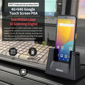 Google gồ ghề PDA 8core 6inchestouch Màn hình android14 thiết bị đầu cuối cầm tay 1D/2D thiết bị đầu cuối 5000ah với wifi <span class=keywords><strong>RFID</strong></span> cho Express - Product Image 4