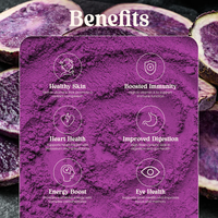 Poudre UBE de poudre d'igname violette de patate douce violette biologique naturelle pure