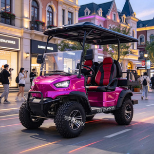 ZOWN Well Padded Seat Electric Golf Cart 4 Passenger Low <b>Vibration</b> Stable Driving for Holiday Park Transport - Product Image 1