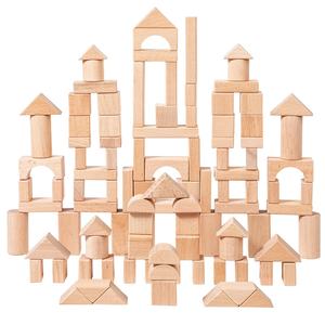 Grande Modelo DIY Madeira ABS Building Blocks Set Square Arch Cilindro Triângulo Figuras para Kindergarten Assembly Box Embalado - Product Image 1