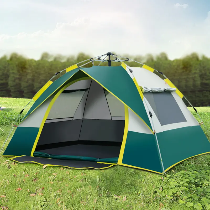 Hiking Equipment Tent Camping 4 Person Family Waterproof Tent Camping Outdoor Items