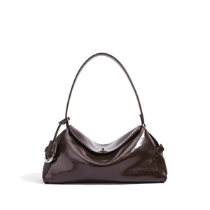 Bolso Bandolera de Piel Genuina para Mujer, Moderno y Elegante, con Cierre, para el Hombro, de Poliéster, con Diseño Geométrico, para el Trabajo y el Tiempo Libre - Product Image 4