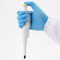Pipette mécanique légère de 75 g, nouvelle conception, monocanal, volume réglable, entièrement autoclavable