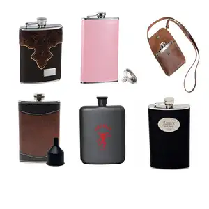 Biểu Tượng Tùy Chỉnh Công Suất Khác Nhau Nam Rượu Whisky Rượu Vang Nồi Chai Túi Xách Tay P Flask Kim Loại Whisky Rượu Vang Nồi Du Lịch Xách Tay