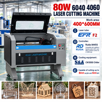 Machine de gravure laser 4060, découpeuse laser CO2 80W pour acrylique, bois, cuir