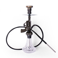 Kit de chicha en résine en forme de pistolet revolver, ensemble complet de chicha à une seule tige pour la décoration de bars et de fêtes à thème
