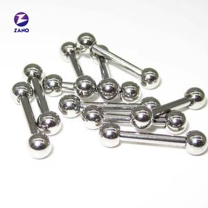 Acero inoxidable 316L chapado en oro para niños boda Barbell Industrial Labret oreja lengua pezón barra anillo cuerpo Piercing joyería - Product Image 6